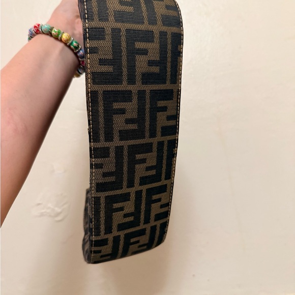 Fendi Black and Brown Monogram Shoulder Bag - Picture 5 of 7